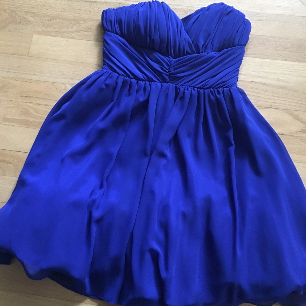 Deb Royal Blue Strapless Cocktail Dress 💎